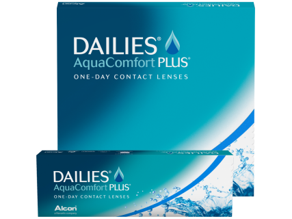 Контактные однодневные линзы DAILIES Aqua Comfort Plus (30шт / 90 шт)