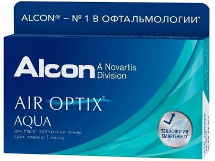 Контактные линзы Air Optix aqua (3шт / 6шт)